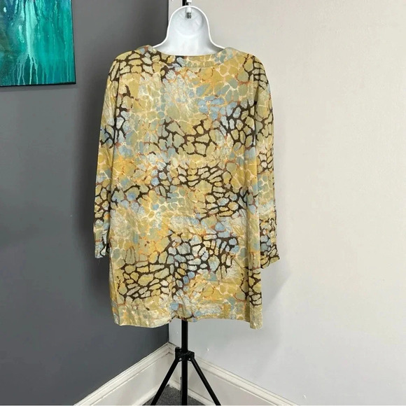 Charter Club Women’s 3X Tunic Top Cotton Boho Embroidered Hippie Colorful Artsy - Picture 5 of 13